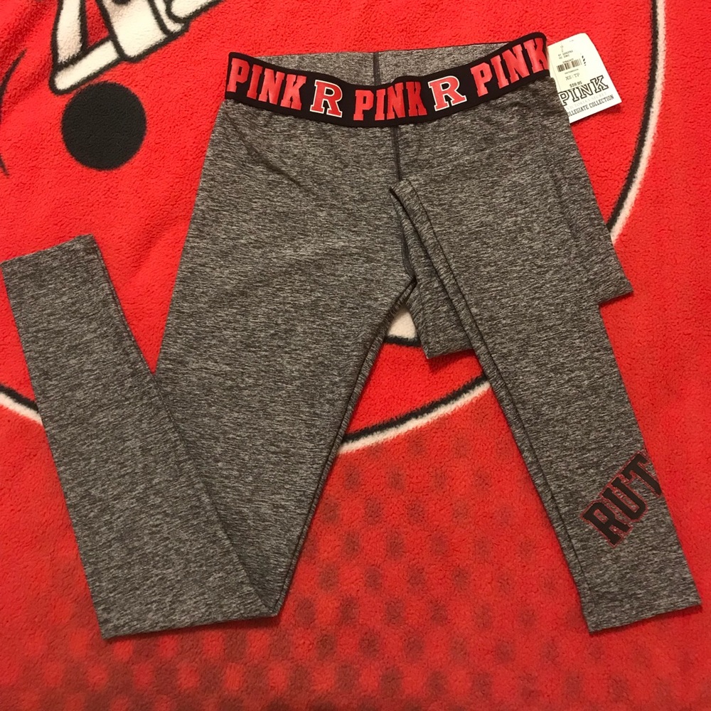 Pink Rutgers Leggings
